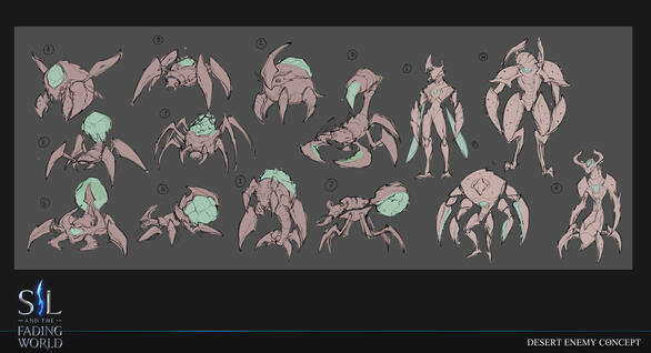 Bug Enemy Concept Sketches