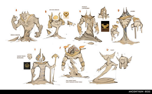 Sand Boss Concept Sketches